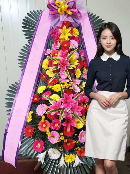 웨딩스퀘어 성북점 3단화환 기본형
