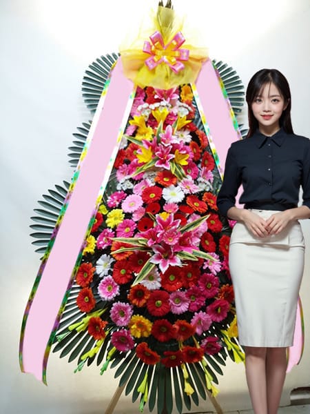 웨딩스퀘어 성북점 3단화환 고급형